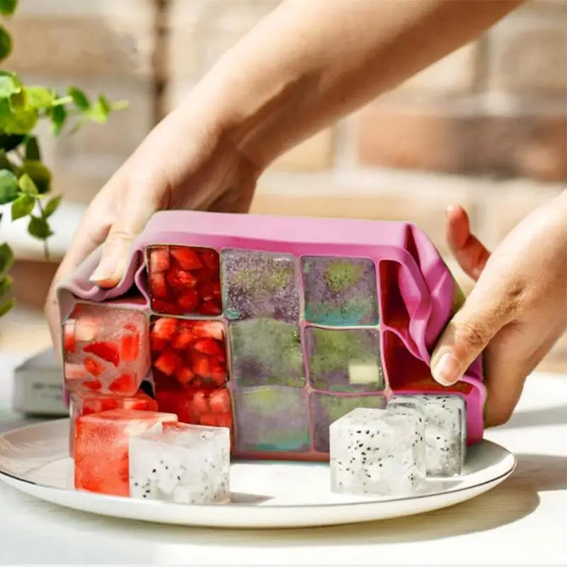 15 отверстий DIY квадратный силиконовый кубик льда плесень Фрукты шоколад лоток