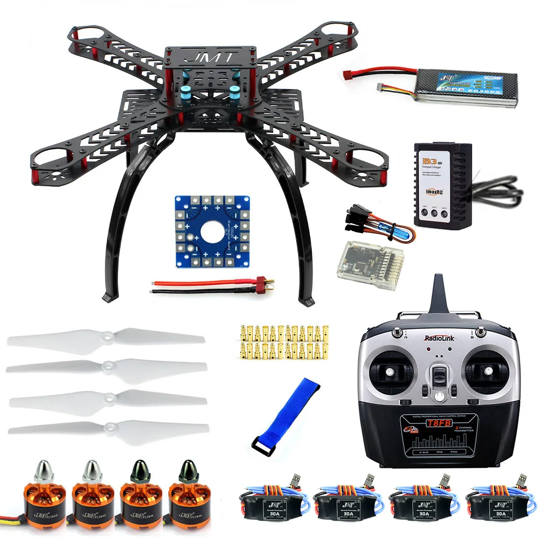 Квадрокоптер Радиоуправляемый полный комплект X4M380L Frame Kit QQSuper Radiolink T8FB