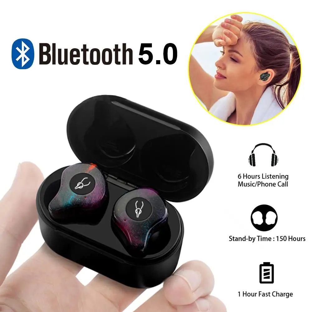 TWS Mini Bluetooth5.0 наушники с портом беспроводные стерео fone de ouvido In Ear водонепроницаемые