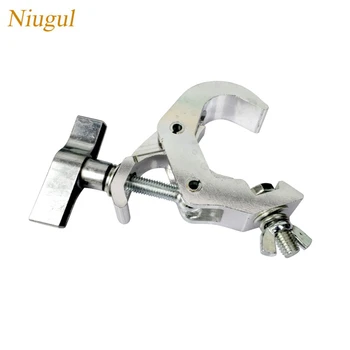 

10pcs/lot Aluminium Light Hook Fit Tube Size From 40-52MM Can Safe Working Load 120Kgs For LED Disco Stage Light Hanging Clamp