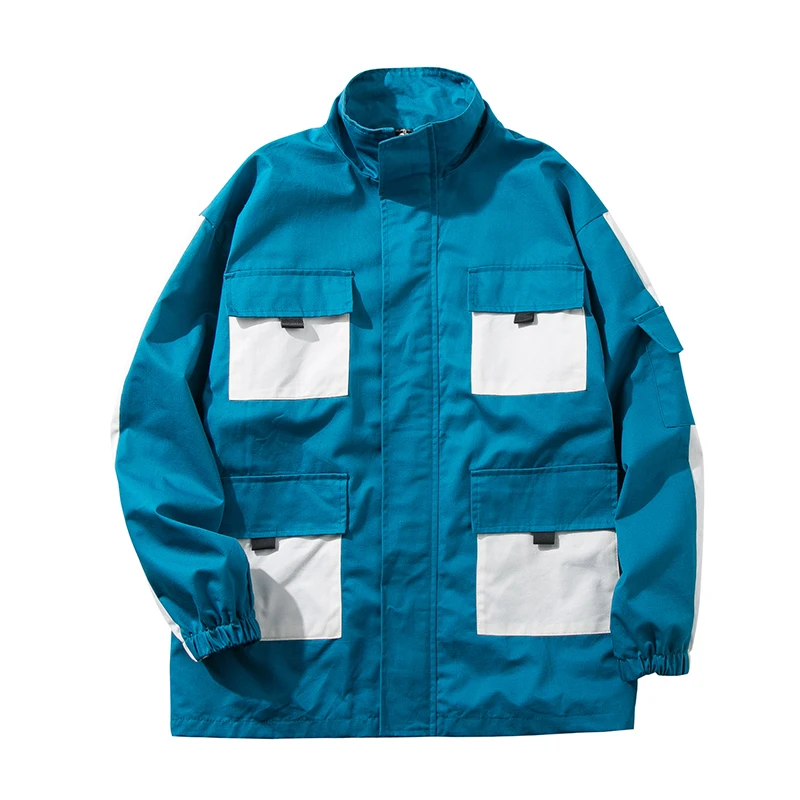 2018 Japanese Style Men's Cowboy Streetwear Brand Bomber Denim Jacket Printing Embroidery Coats Loose 3 Color Windbreaker M-3XL