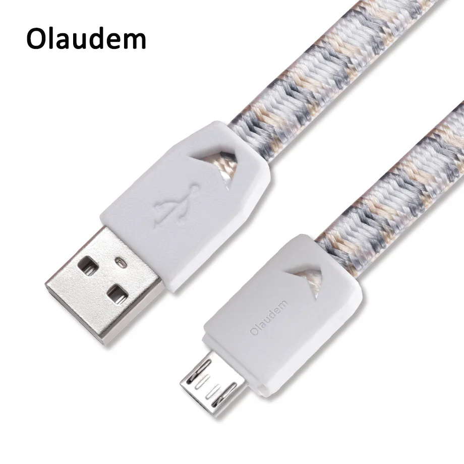 Шейные скобки... плоский кабель USB Micro нейлон плетеный для samsung J7 данных зарядки