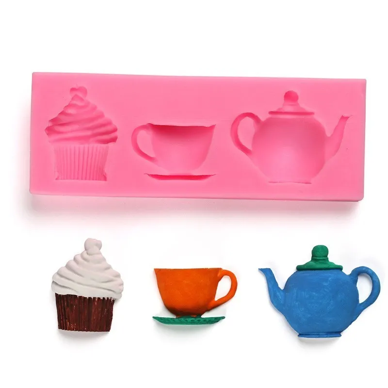 Silicone Mold Fondant Cake Decorating Tools Teapot Shape DIY Craft Molds Baking Chocolate Pastry Accessories | Дом и сад