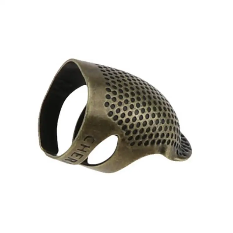 

2 Sewing Copper Thimbles Metal Finger Protector Adjustable Household Sewing Resistance Craft Accessories DIY Tools