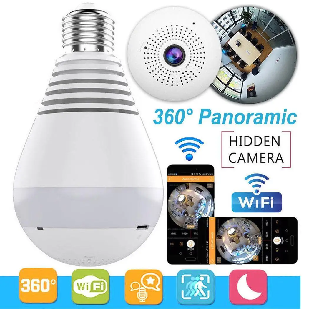 

1080p 360 Panoramic Wifi Camera Wireless >48dB Intelligent 1920 x Million Network Surveillance Camera