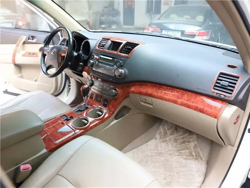 Комплект декоративных наклеек для салона автомобиля 30 шт./компл. Toyota Highlander 2009 10 11