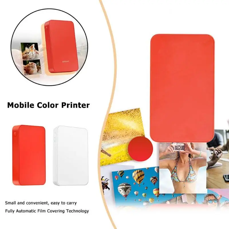 

Pocket Bluetooth Printer Mini Thermal Colorful Picture Photo Printer for Android IOS Mobile Phone Hole Punch Dropshipping