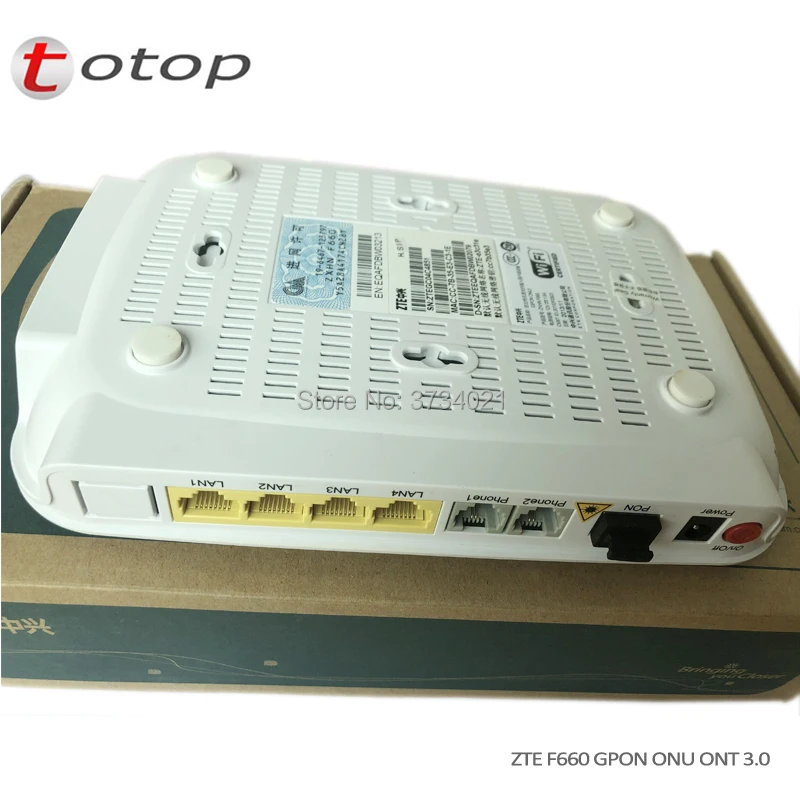 Бесплатная доставка 3 0 Версия zte ZXA10 F660 ONU/ONT с 1GE + 3FE 2 голос горшки WI FI 1USB английская