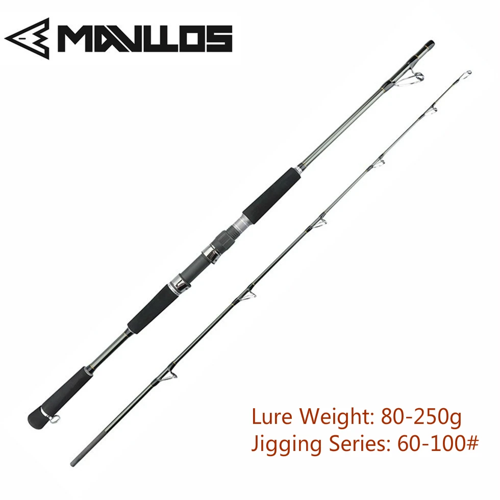 

MAVLLOS Raptor Lure Weight 80-250g Jigging Fishing Rod 1.68M 1.8M 15-35Lb Superhard Saltwater Carbon Fishing Spinning Rod