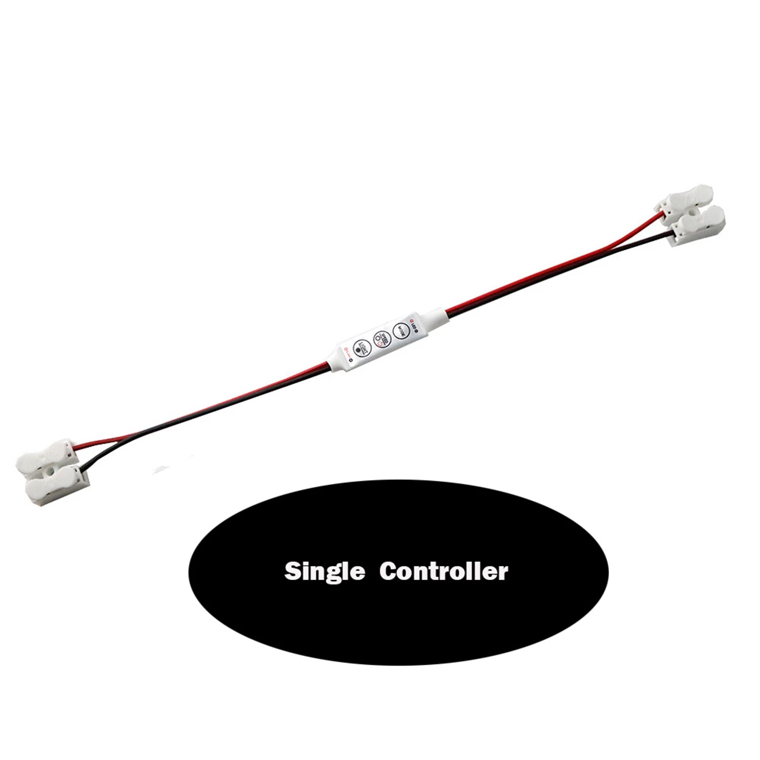 DC 5-24V Mini RGB Led Controller / Single Color LED Controler Dimmer with 2Pin Connector for led 3528 5050 5630 Strip Light JQ