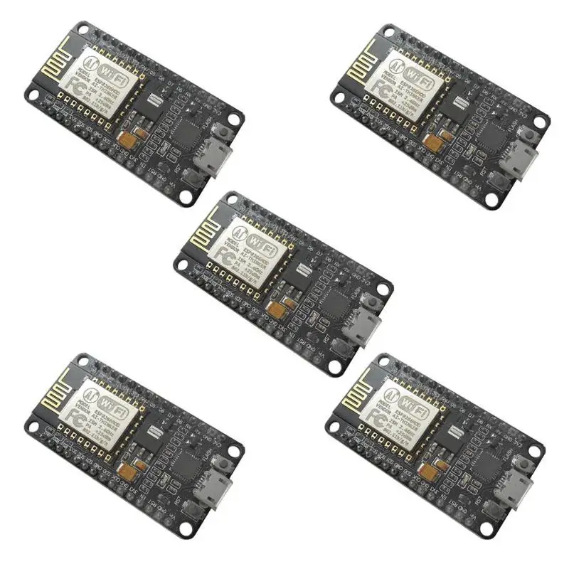 

5Pcs NodeMcu Lua ESP8266 ESP-12E CH340G WIFI Network Development Board Module FW1S