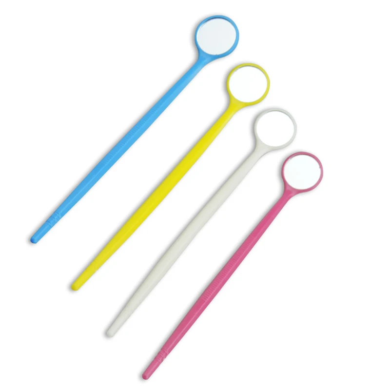 10pcs Dental Tool Set Dental Mirror Plastric Mouth Mirror Dental