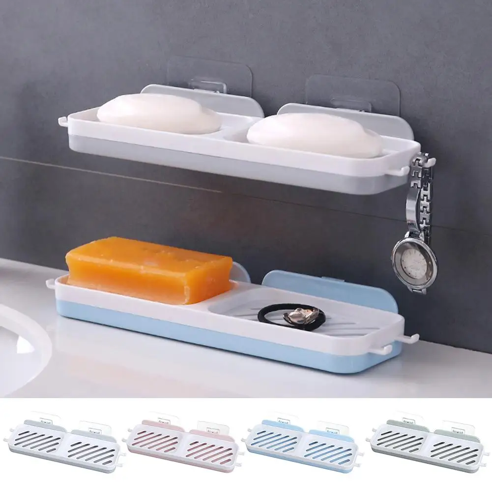 Household Hook Suction Cup Soap Placing Storage Rack Holder Draining