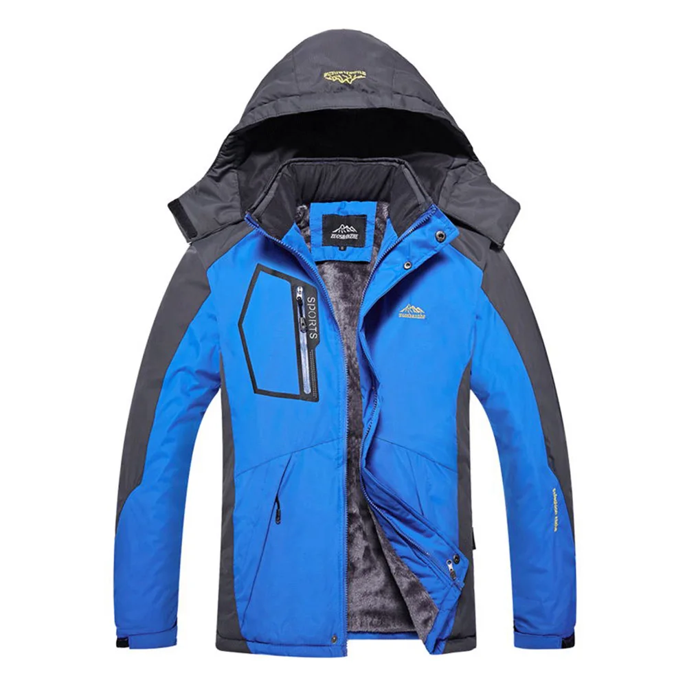 

Ski Coat Men Winter Ski Jacket New Outdoor PU Windproof Waterproof Hoodies Male Warm Keeping Skiing And Snowboarding Ski Jacket