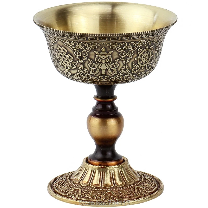 

Worship Buddha lamp Alloy Material Golden color Candle Holder Lighter Buddhist Supplies for The Buddha Light Candel Holder 1pcs
