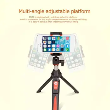 

Multifunction Handheld Tripod Selfiestick Mobile Phone Holder MK10 Bluetooth Extendable Monopod for Smartphone Holder Stands
