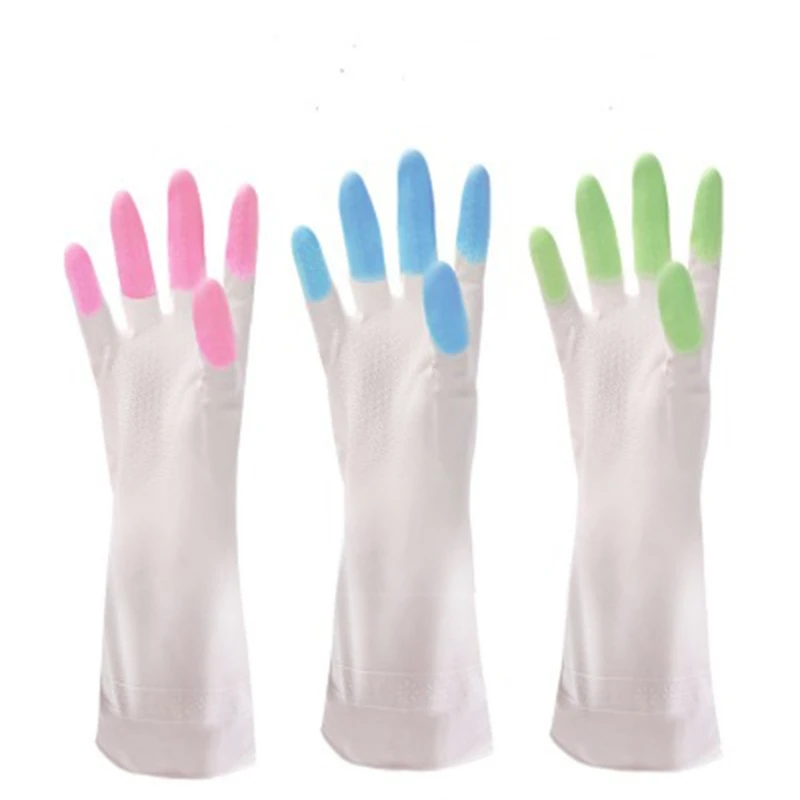 Housework gloves Thin section Durable kitchen cleaning gloves Washing and washing clothes Latex gloves Housework gloves Thin section Durable kitchen cleaning gloves Washing and washing clothes Latex gloves