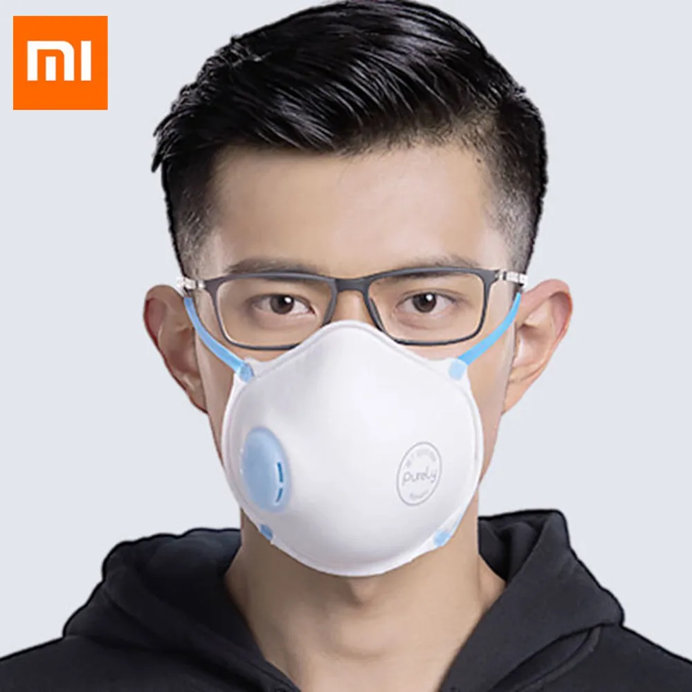 3 шт. Xiaomi пыле Анти туман рот маска половина лицевая с дыханием ремни Моющиеся