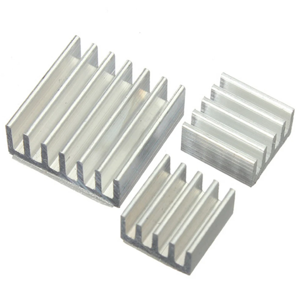 

3PCS One Set Aluminum Heatsink Cooler Adhesive Kit for Cooling Raspberry Pi Set Accessories Microcomputer Parts