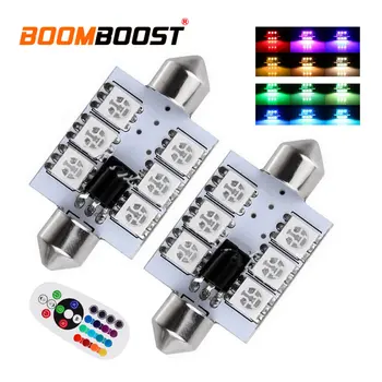 

DC12V 5050 SMD 41mm Car LED Dome Reading Light Festoon light Car double pointed light 6 LED Bulb