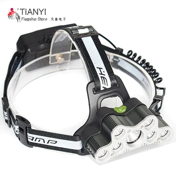 

flashlight Head lamp Fishing Hunting Light by 18650 battery 40000LM T6 Led Headlamp Zoomable Headlight Waterproof Head Torch