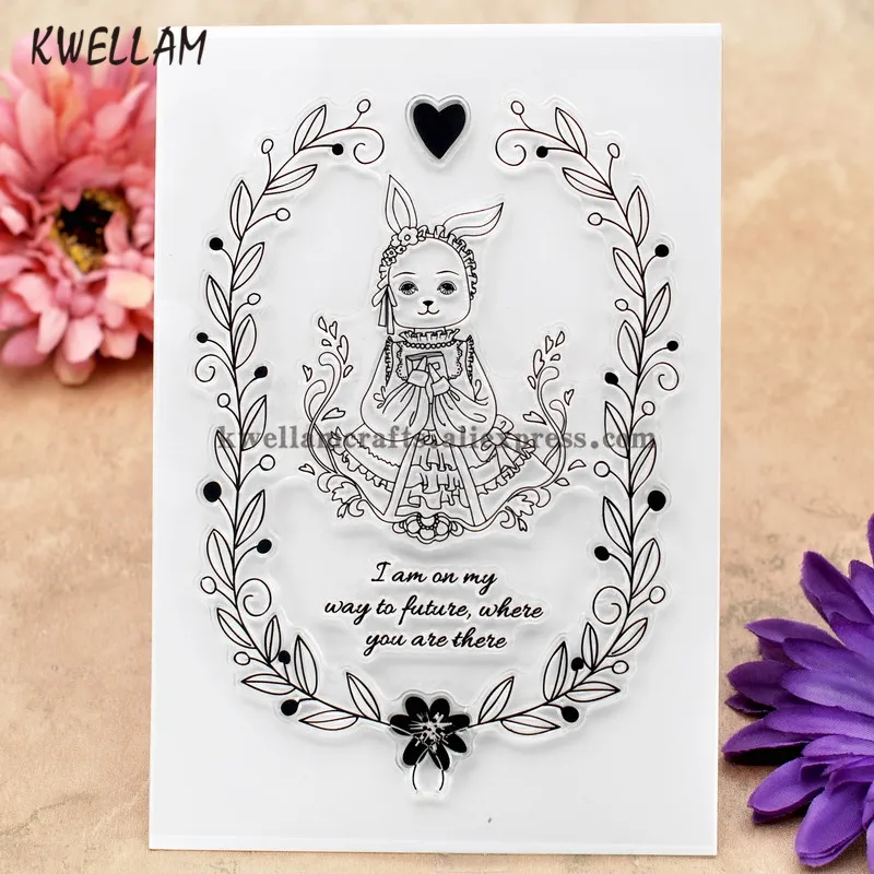 

GIRL Scrapbook DIY photo cards rubber stamp clear stamp transparent stamp 10x15cm KW8012049