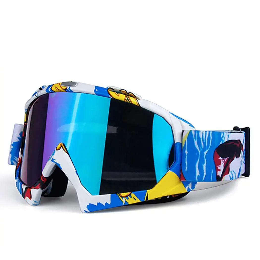 Nuevas gafas de Snowboard de esquí para prevenir el viento nieve móvil Dirt Bike gafas Motocross fuera de carretera lentes de Color Nuevas gafas de Snowboard de esquí para prevenir el viento nieve móvil Dirt Bike gafas Motocross fuera de carretera lentes de Color