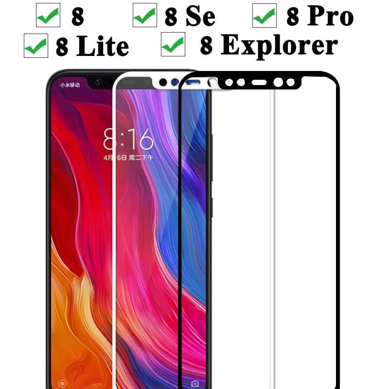 Защитное стекло для Xiaomi Mi 8 Lite Se Pro Explorer edition закаленное Ksiomi Xiomi Xiami Xaomi Mi8 lite защита