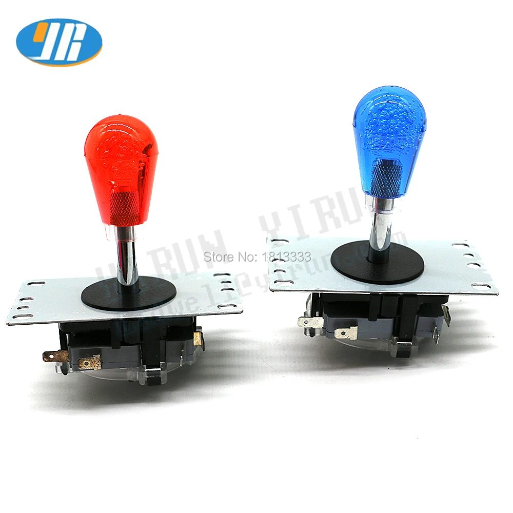 

Copy SANWA Arcade Joystick 4 /8 Way Stick With Oval Crystal Ball Micro Switch Round Gate For DIY Arcade Game