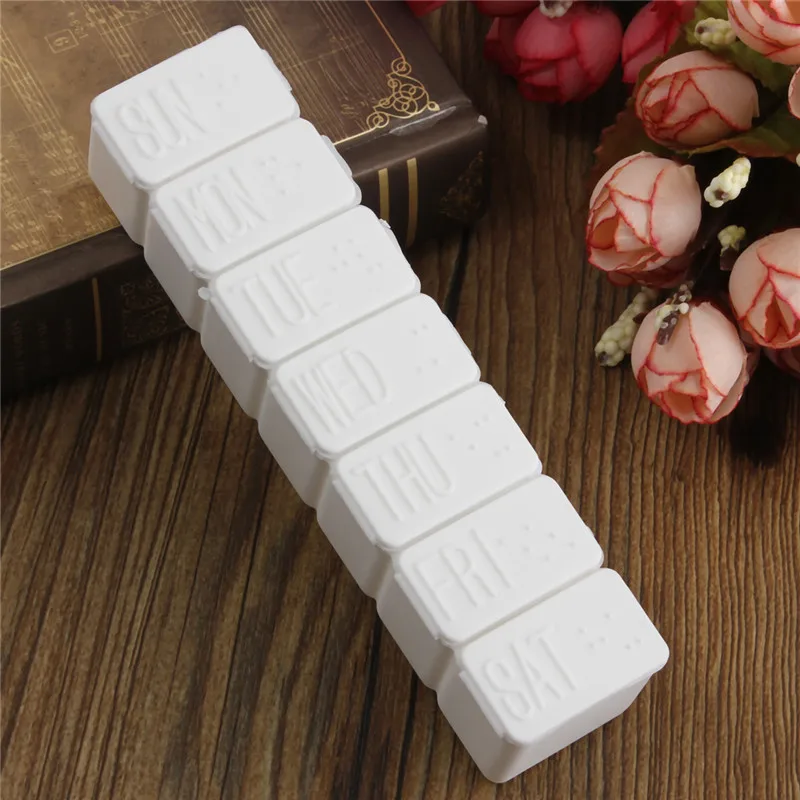 

1Pcs 7 Day Weekly Tablet Pill Case Portable Medicine Boxes Holder Storage Dispenser Organizer Container