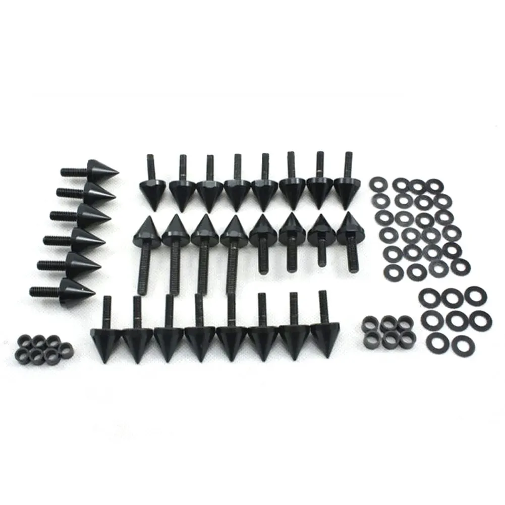 

ABS Fairing Screw Bolts Kit fit For 2001 2002 2003 Suzuki GSXR GSX-R 600/750 Aluminum Motorcycle Accessories Black / Silver