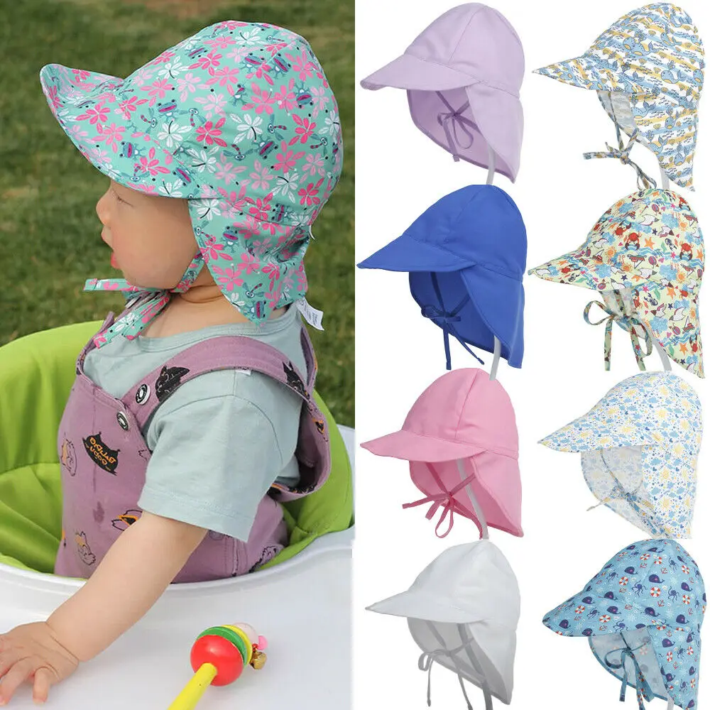 broad brimmed baby hat