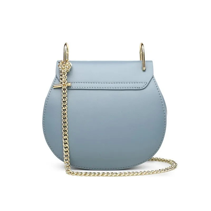 LUYO Saddle Famous Brand Luxury Handbags Women Bags Designer Genuine Leather Bag High Quality Shoulder Bag Small Chain Bag Sac