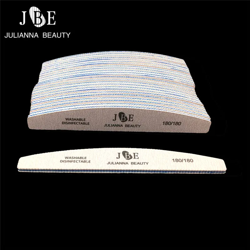 

25Pcs Thick Nail File 180/180 Buffer Block UV Gel Varnish Emery File Sandpaper Professional Nail Files Manicure Nail Art