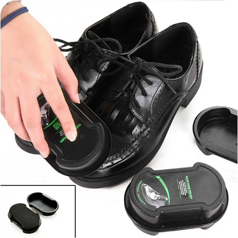 

Shoes Brush Wax Shining Sponge Cleaner Polishing Cleaning Shoe Boot Care Double-sided brush home cleaning tool Cleaner Polishing