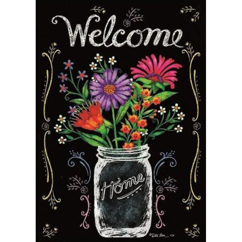 Алмазная живопись вышивка крестиком Добро пожаловать Хрустальная бутылка и