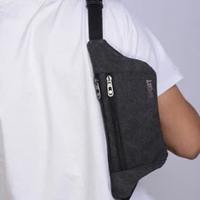 Повседневная Брезентовая поясная сумка, черный водонепроницаемый ремень для денег, сумка для мужчин и женщин, кошелек для путешествий, ремень, Мужские поясные сумки, поясная сумка на пояс