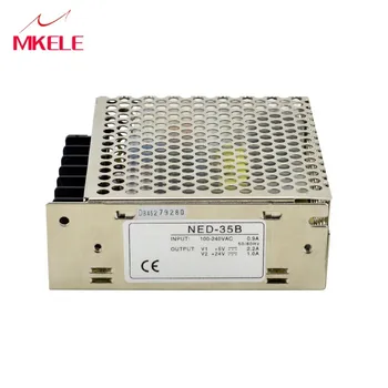 

Originele Mean Goed NED-35A 35W Dual Output Switching Power Supply 5 V/12VDC 2 Poort Uitgang Voeding 100-240Vac Input