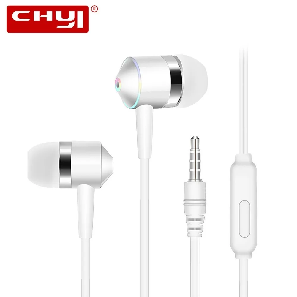 Наушники CHYI in ear stereo с дистанционным управлением пшеницы свободные руки наушники