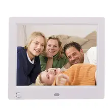 8 дюймов часы музыкальный видеоплеер в формате JPG, JPEG, MP3 82 Вт x 2 TXT до 32G цифровая 5 V, 2A рамка памяти до 32 Гб