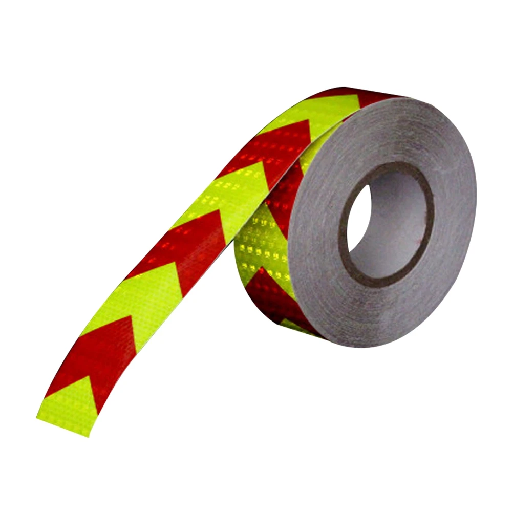 

Car Reflective Tape Safety Warning Sign Car Truck RV Reflective Hazard Tape Fluorescent Arrow Types Car Sticker 5CM X 45M