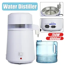 750W Portable Electric Pure Dental Water Distiller 4L Machine Distillation Purifier Stainless Steel Water Filter AU US UK Plug