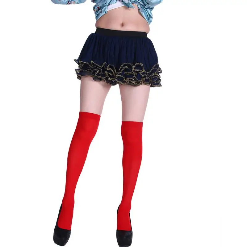 1Pair Autumn Women Girls Over Knee Sock Solid Color Thigh High Stocking Black Sexy Slim Party Costume Knee High Socks 1Pair Autumn Women Girls Over Knee Sock Solid Color Thigh High Stocking Black Sexy Slim Party Costume Knee High Socks