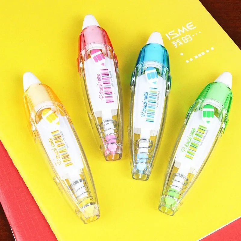

4pcs/lot colorful decorative correction tape diary DIY scrapbooking stickers for students gift school Stationery supplies 00226