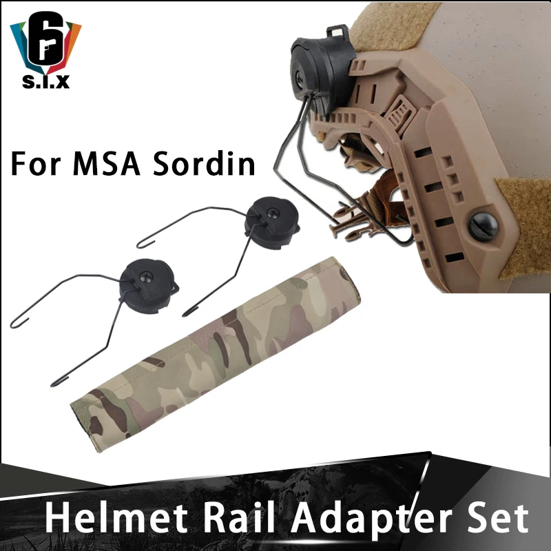 Fone de Ouvido Tático Softair Peltor Sordin Titular Militar Capacete Rápido Trilho Adaptador z Msa