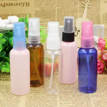 

100pcs 50 ml empty spray PET bottles 50cc refillable setting spray plastic container new