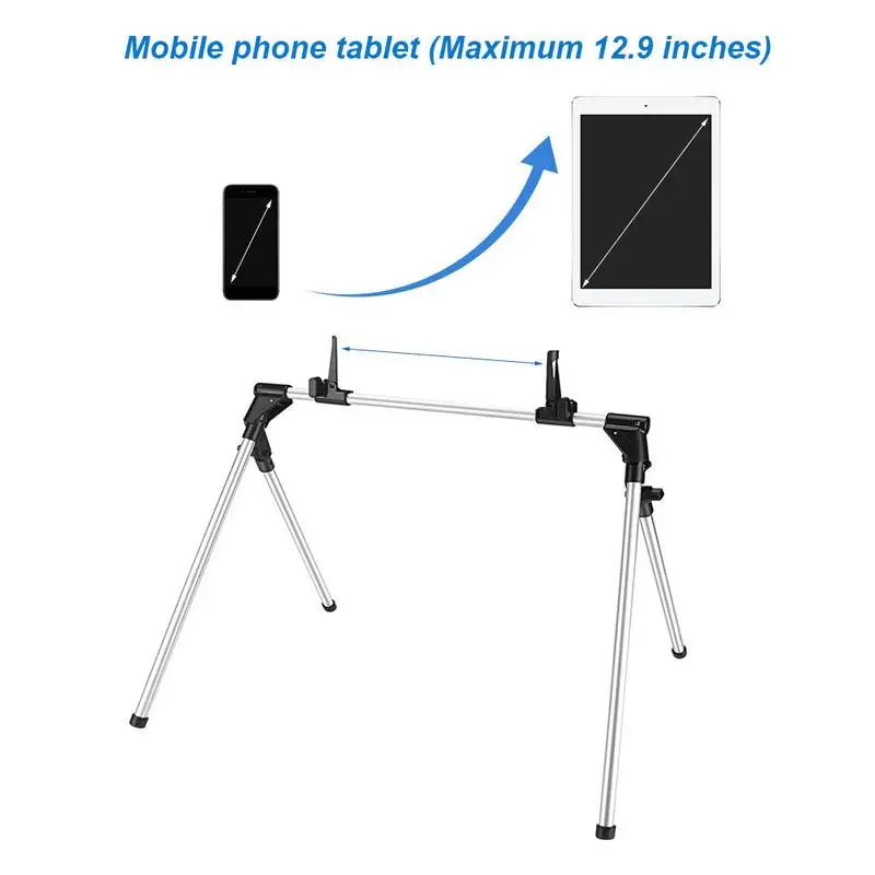 

Aluminum Tablet Stand Holder Universal Foldable Lazy Bed Floor Desk Tripod Mobile Phone Stand