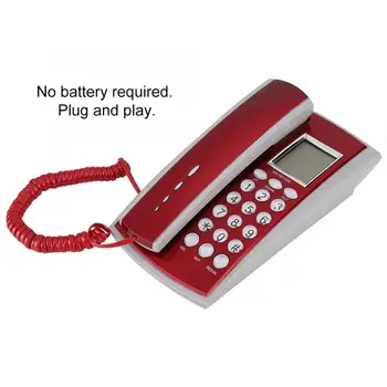 

KX-T071CID Wired English Telephone Extension with Speaker Voice Recorder RJ45 (6P2C) Interface