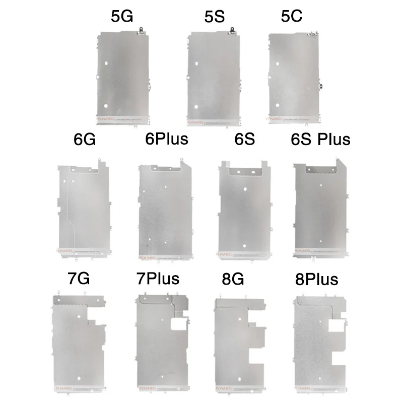 Задняя металлическая пластина для ЖК экрана 1 шт. защитная крышка iPhone 5 6 6S 7 8 Plus