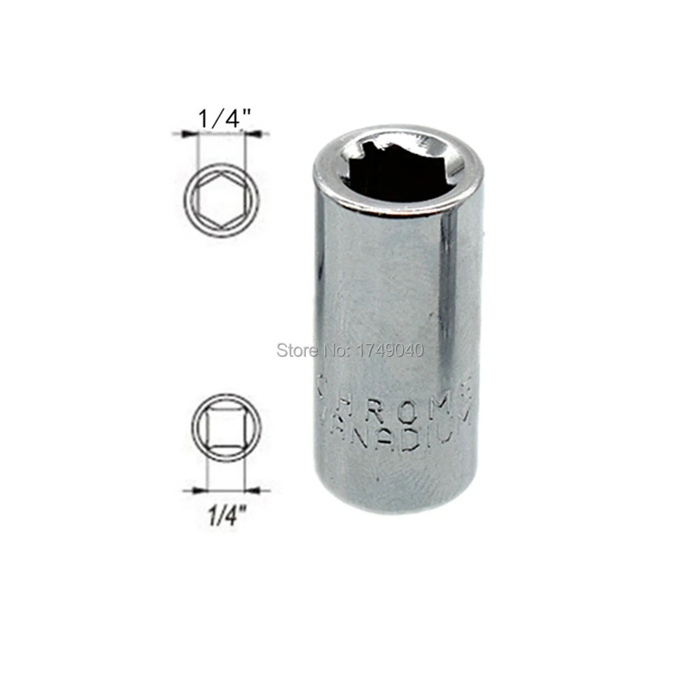 Переходник торцевого ключа 1/4 &quot3/8&quot с квадратным приводом на &quot10 мм
